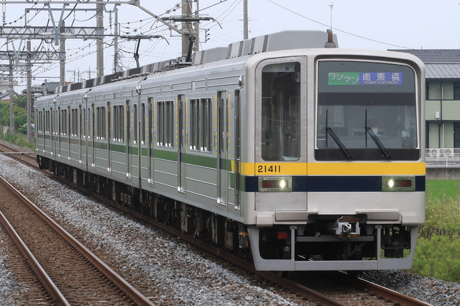【東武】南栗橋～栃木間でも20400系のワンマン運転開始を新古河駅で撮影した写真