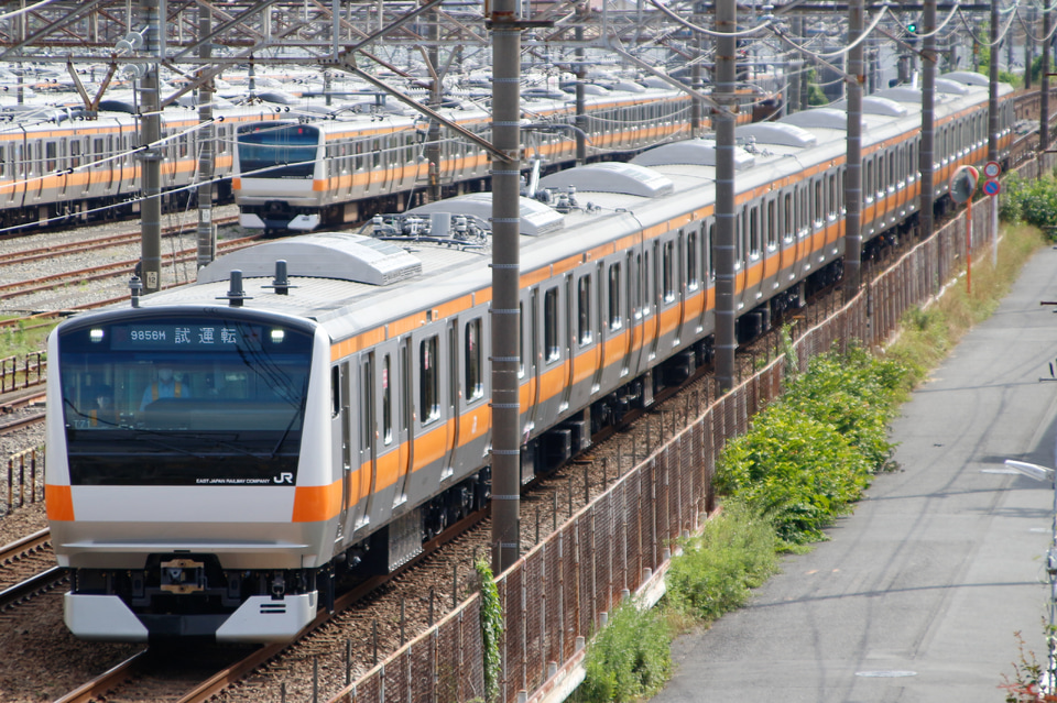 【JR東】E233系トタT71編成 中央本線試運転の拡大写真