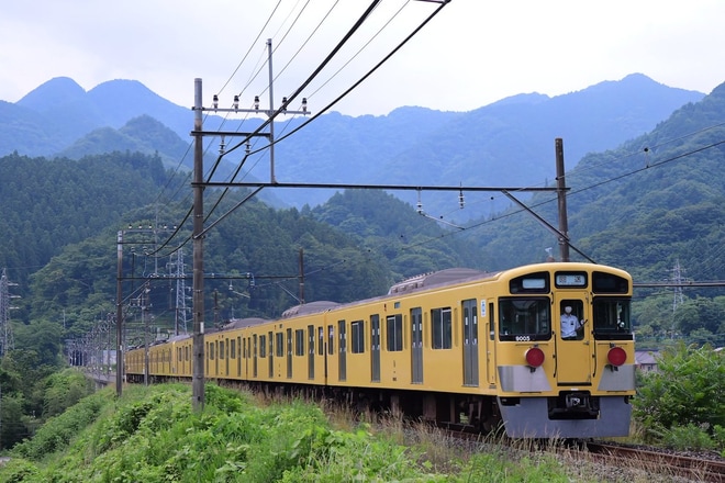 【西武】9000系9105Fのうち4両が武蔵丘へを不明で撮影した写真