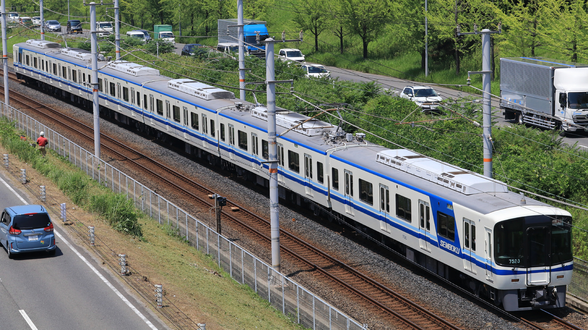 泉北】7020系7523F泉北高速線内試運転 |2nd-train鉄道ニュース