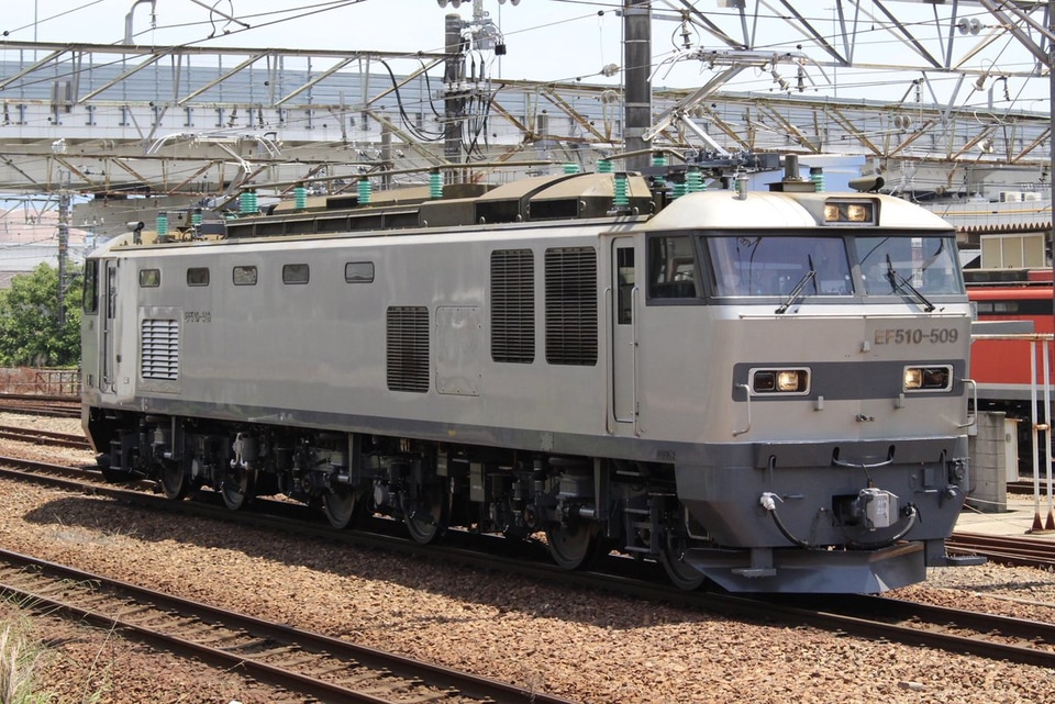 【JR貨】EF510-509広島車両所出場試運転の拡大写真