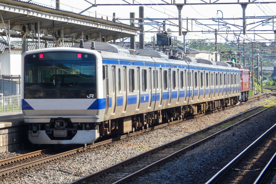 【JR東】E531系K451編成秋田総合車両センター入場配給の拡大写真