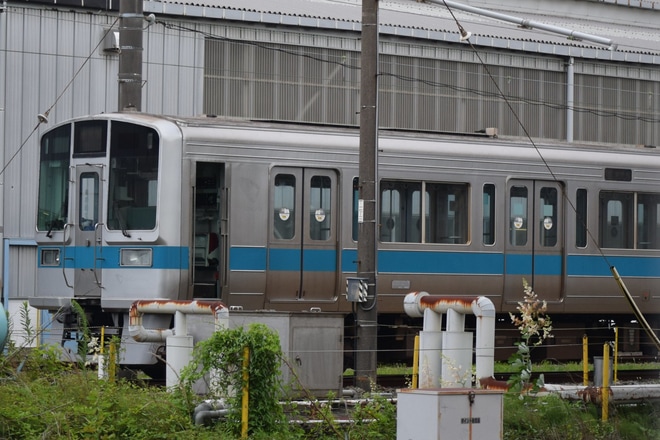 【小田急】1000形1081F(1081×8)がクーラー等撤去を大野総合車両所付近で撮影した写真