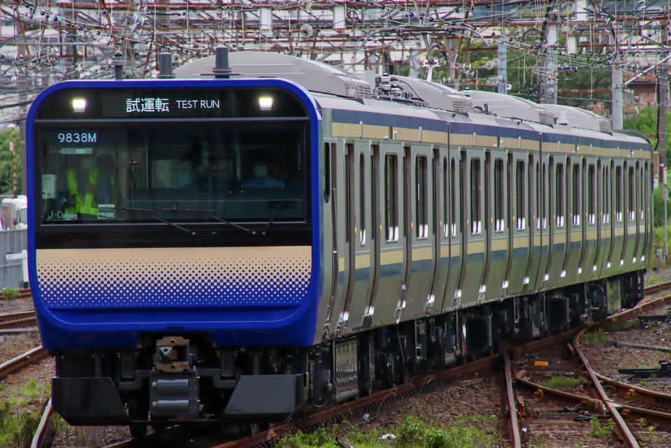 【JR東】E235系1000番台クラJ-01編成根府川試運転の拡大写真