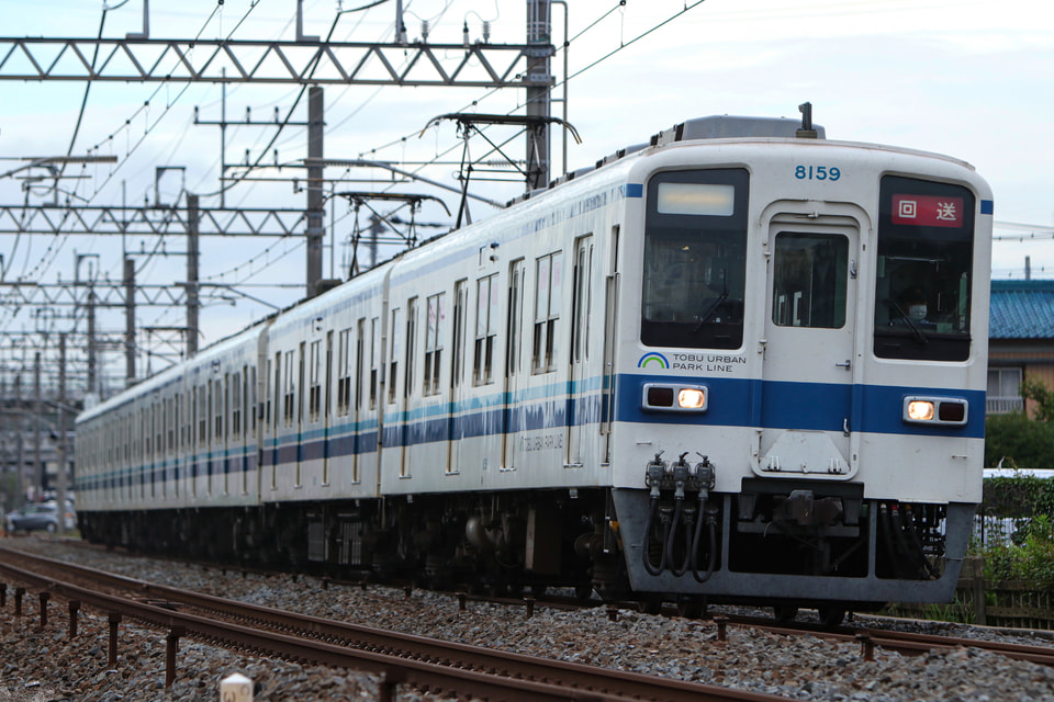 【東武】8000系8159F 車輪転削返却回送の拡大写真