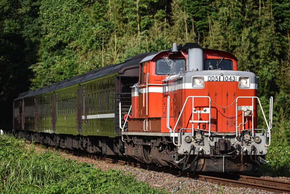 【JR西】DD51牽引の35系乗務員訓練列車の拡大写真