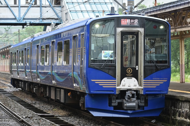 【しな鉄】SR1系営業運転開始を妙高高原駅で撮影した写真