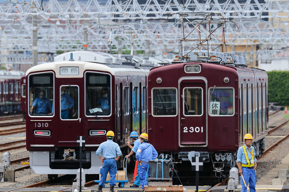 【阪急】1300系1310Fが誘導障害試験を実施の拡大写真