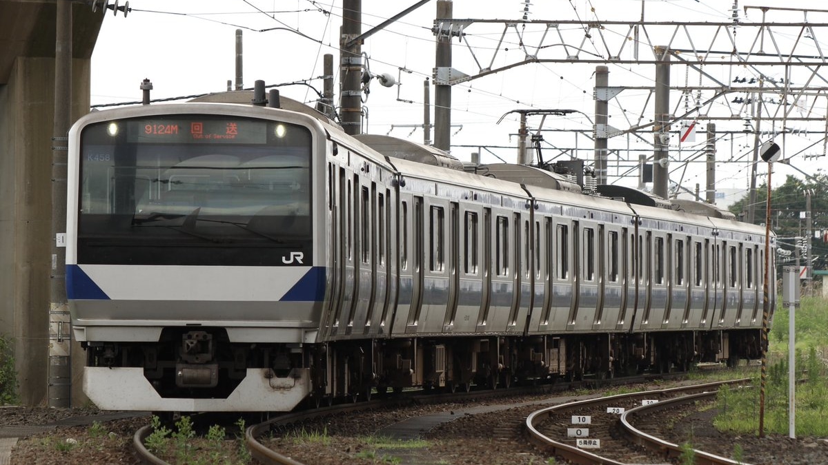 鉄道　ワンマン JR東】E531系K458編成がワンマン対応工事を終えて郡山出場 |2nd-train