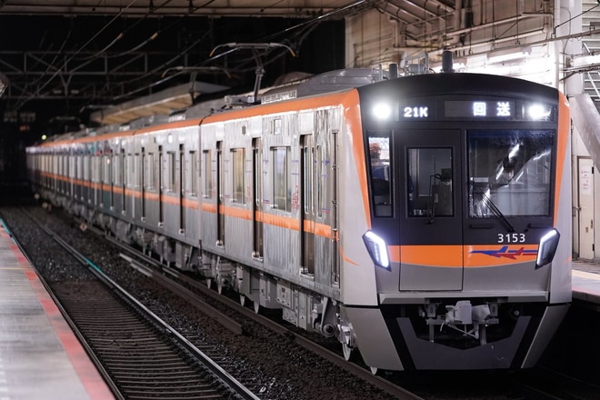 【京成】3100形3153編成 J-TREC横浜　出場回送を京成立石駅で撮影した写真