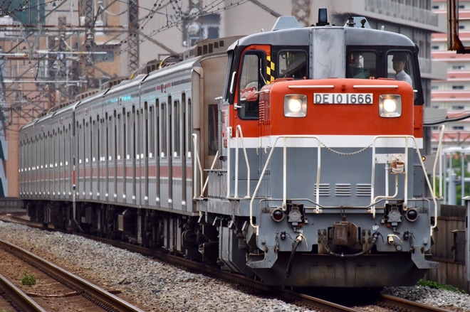 【東急】3000系3007F J-TREC横浜事業所入場を新杉田駅で撮影した写真