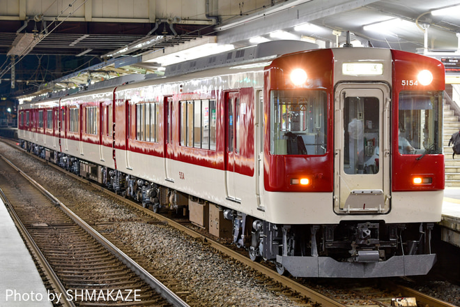 【近鉄】5200系VX04五位堂出場回送を松阪駅で撮影した写真