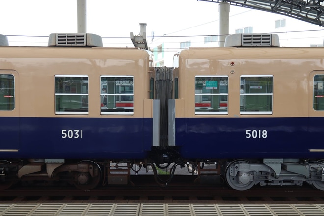 【阪神】5001形5017F大阪側ユニット尼崎出場試運転を甲子園駅で撮影した写真