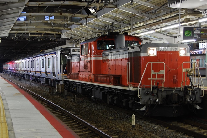 【南海】8300系8710F+8309F 近畿車輛出場甲種を天王寺駅で撮影した写真