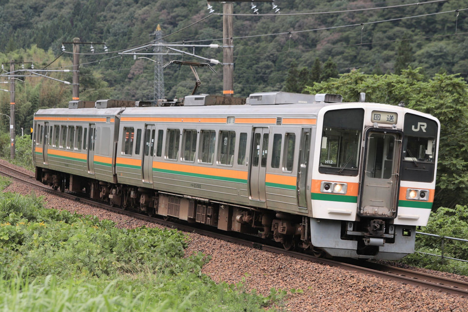 【JR海】213系5000番台H12編成が中央西線経由で飯田線への拡大写真