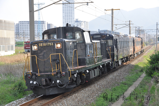 【JR九】キハ58「あそ1962」廃車回送を門司～小倉間で撮影した写真