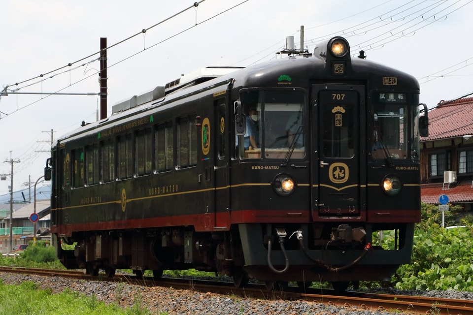 【京都丹後】丹後くろまつ号が単独でJR小浜線へ乗り入れ試運転の拡大写真