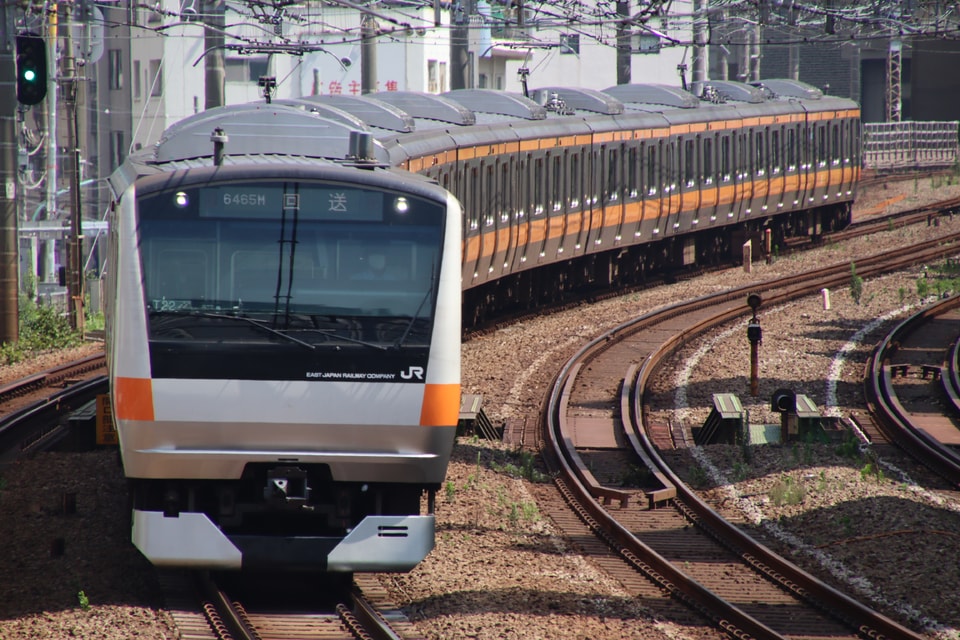 【JR東】E233系トタT22編成東京総合車両センター出場回送の拡大写真