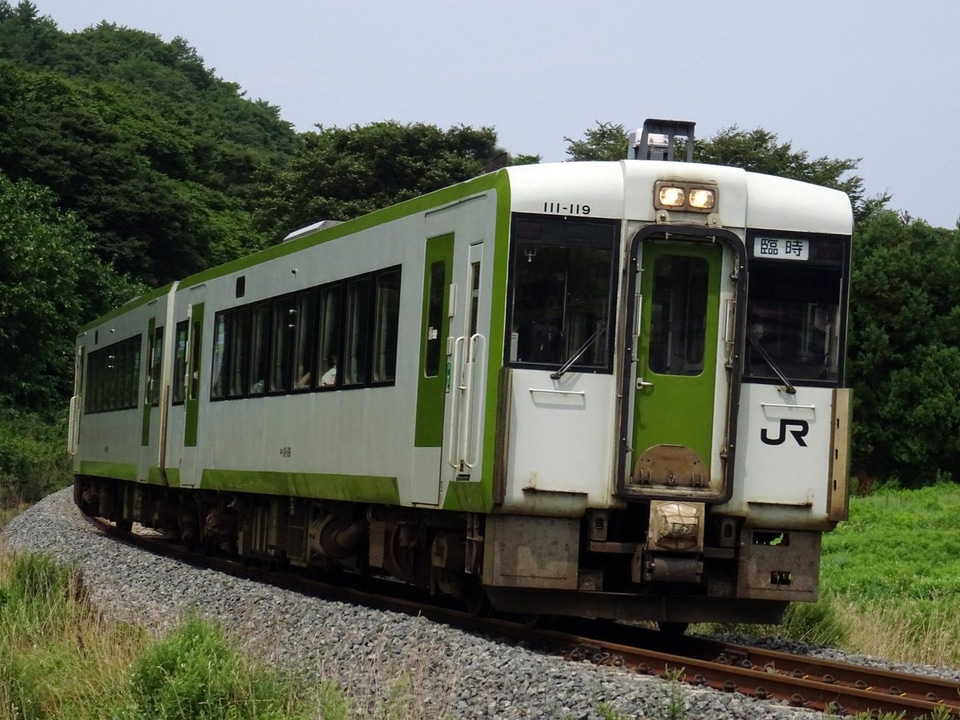 【JR東】キハ110系列を使用した「さんりくリアス号」が三鉄リアス線への拡大写真