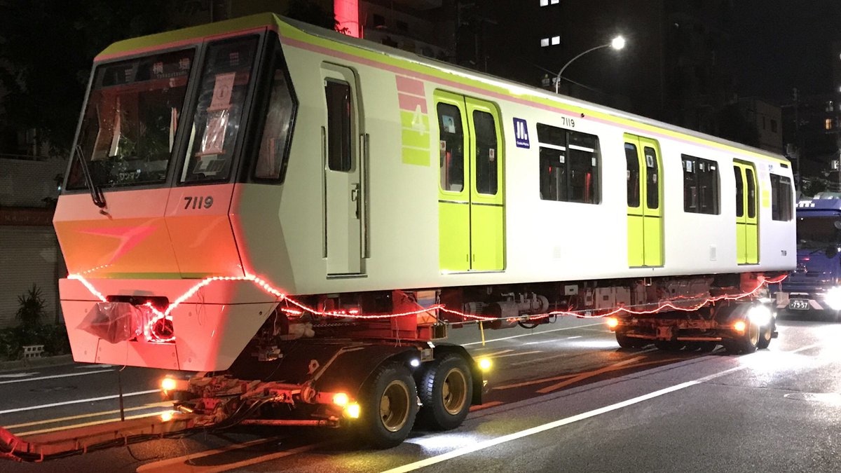 大阪メトロ】70系7119Fリニューアルを終えて陸送 |2nd-train鉄道ニュース