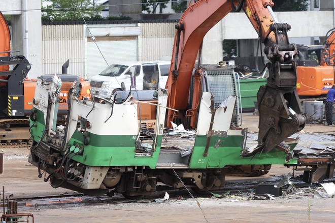 【JR東】キハ40-526郡山総合車両センターで解体を郡山総合車両センター付近で撮影した写真