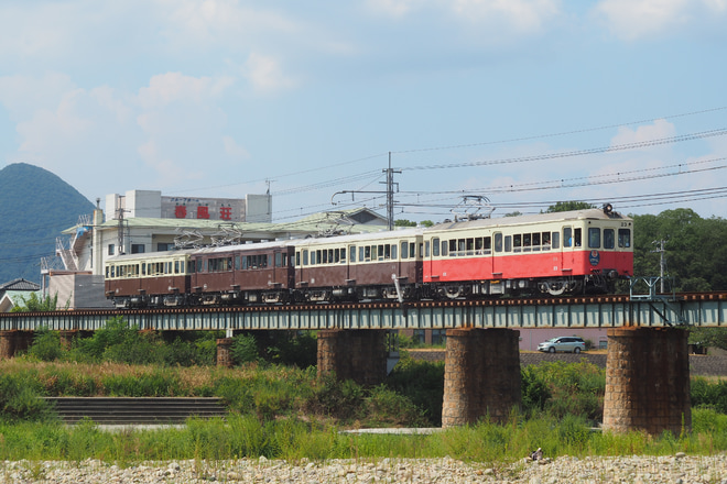 【ことでん】レトロ電車特別運行(20200830)を円座〜一宮で撮影した写真
