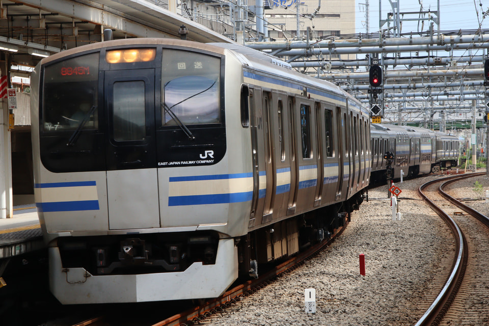 【JR東】E217系Y-7編成東京総合車両センター出場回送の拡大写真