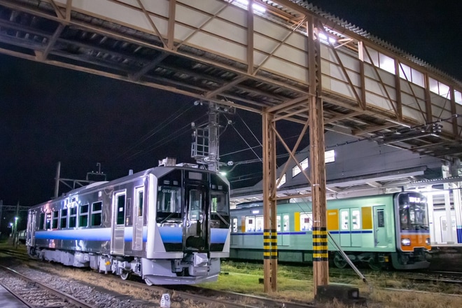 【JR東】GV-E400八高線の小川町へを小川町駅で撮影した写真