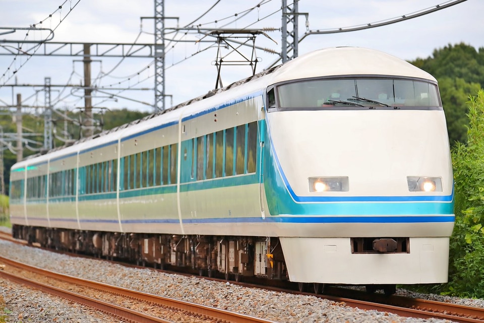 【東武】100系108F 南栗橋工場出場試運転(202009)の拡大写真