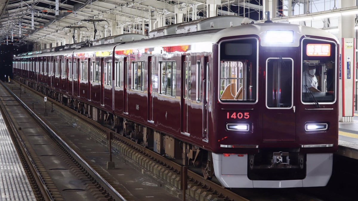 阪急】1300系1305F夜間試運転 |2nd-train鉄道ニュース