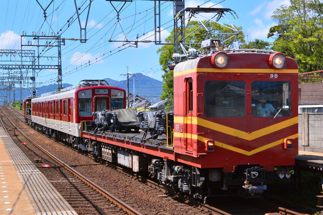 【近鉄】6419系Mi20五位堂検修車庫出場回送を松塚駅で撮影した写真