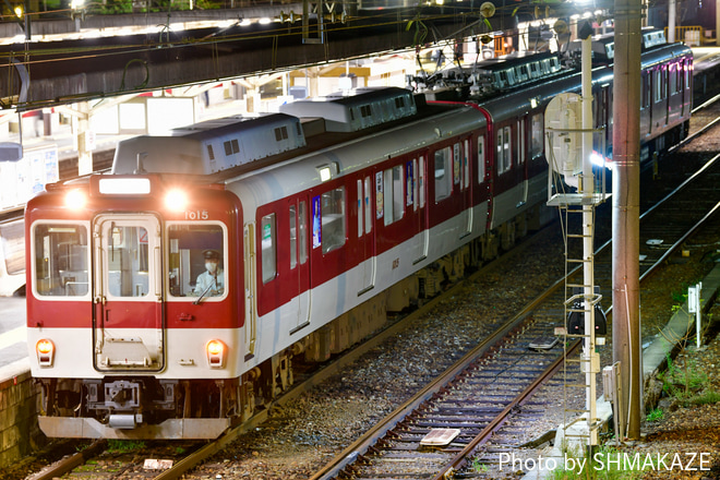 【近鉄】1010系 T15 出場回送を塩浜駅で撮影した写真