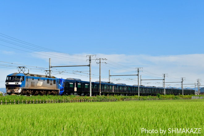 【相鉄】20000系20103F(20103×10)甲種輸送を岐阜～木曽川間で撮影した写真