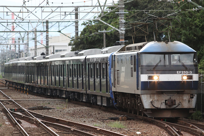 【相鉄】20000系20103F(20103×10)甲種輸送を東田子の浦駅で撮影した写真