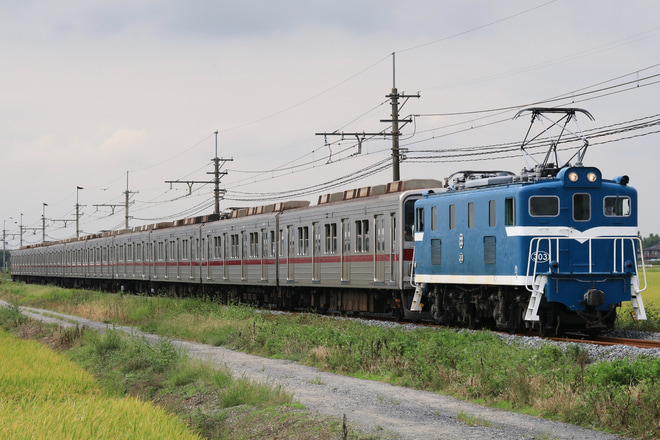 【東武】9050系9152F秩父鉄道線内甲種輸送を武州荒木～新郷間で撮影した写真