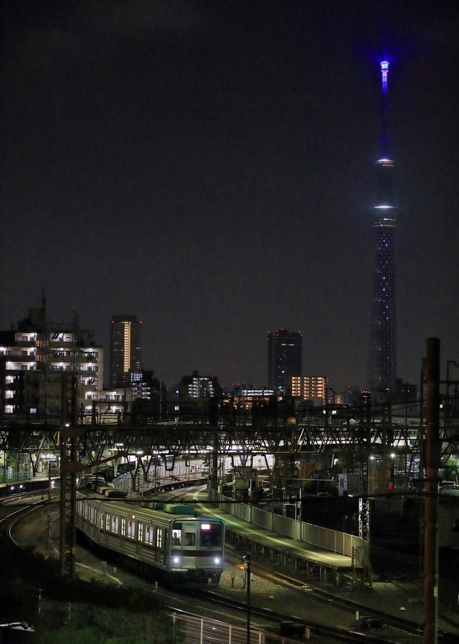 【東武】9050型9152Fスカイツリーライン試運転を鐘ヶ淵～堀切間で撮影した写真