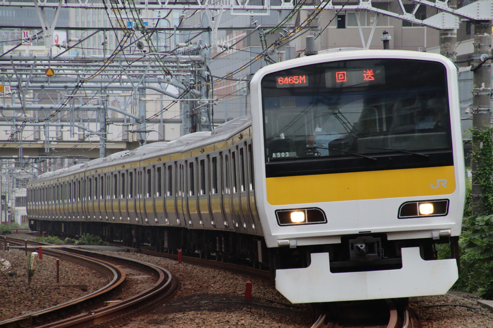 【JR東】E231系ミツA503編成 東京総合車両センター出場回送の拡大写真