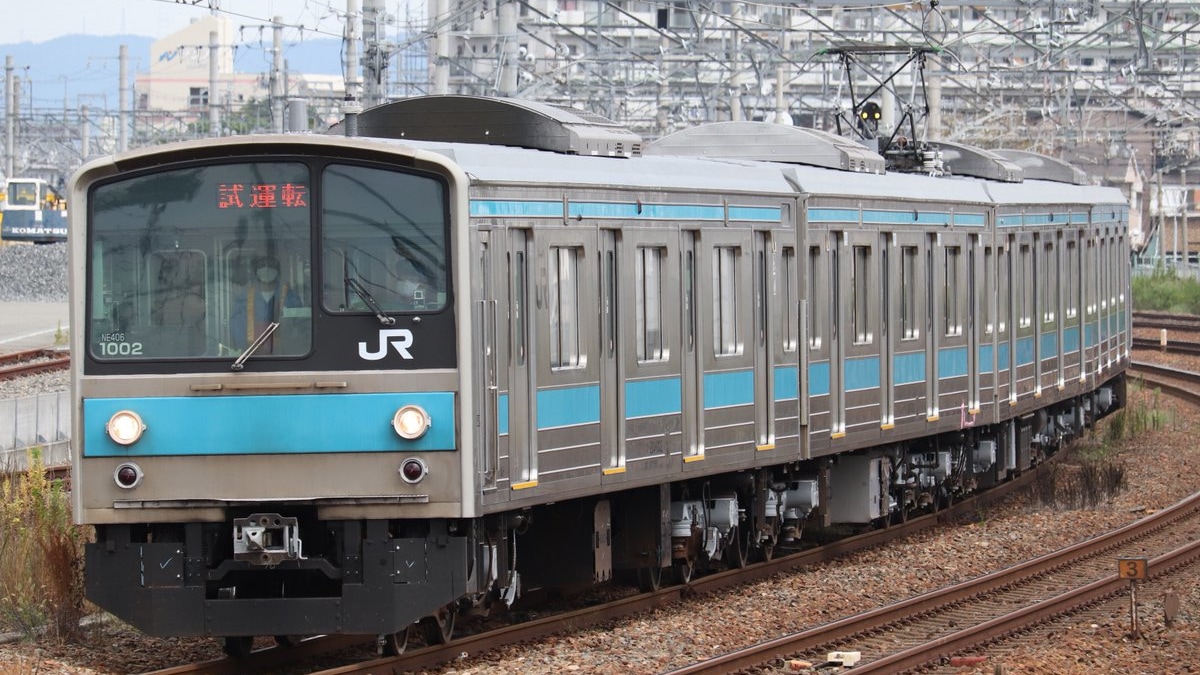 JR西】205系NE406編成吹田総合車両所本所出場試運転 |2nd-train