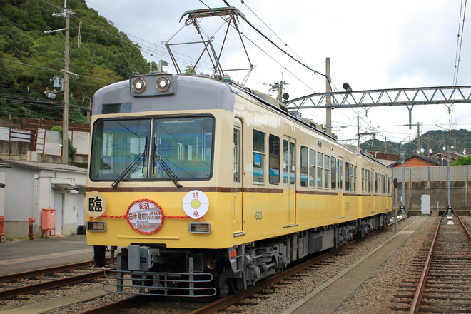 【京阪】600形603F「びわこ号塗装」を使用した貸切列車