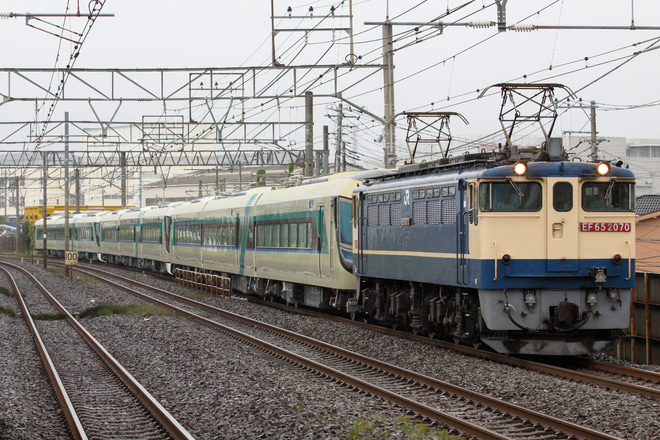 【東武】500系509F+510F+511F 甲種輸送を鴨宮駅で撮影した写真