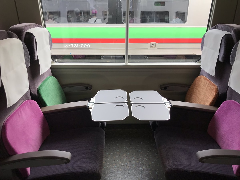 【JR北】多目的特急車両「はまなす」小樽駅で一般公開の拡大写真