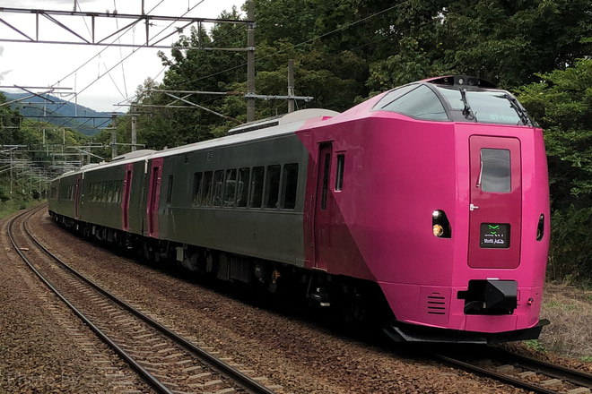 【JR北】多目的特急車両「はまなす」小樽駅で一般公開を星置駅で撮影した写真