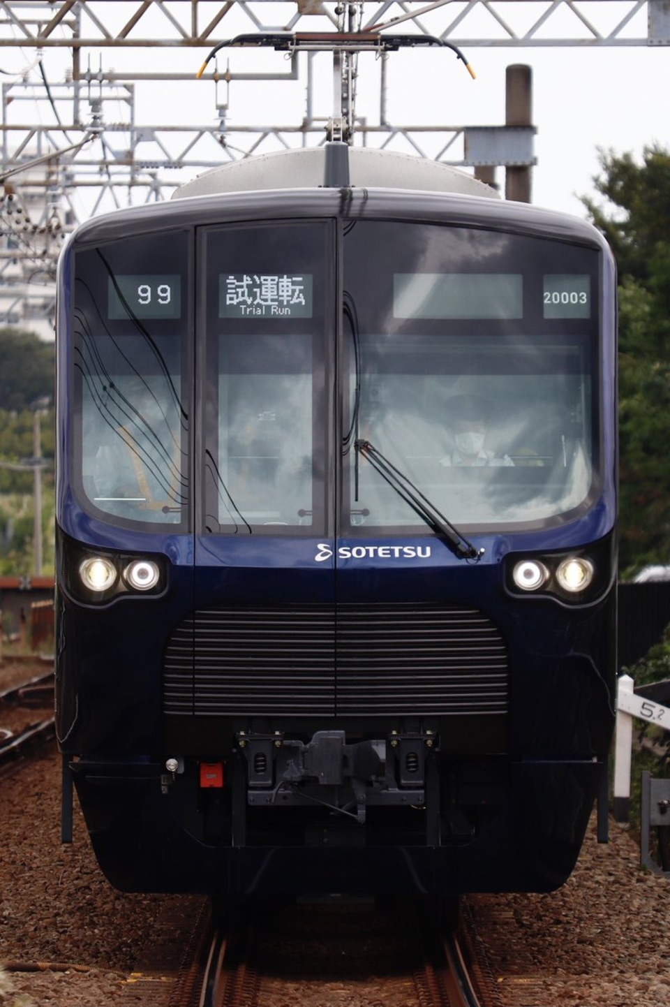 【相鉄】20000系20103F(20103×10) 新造試運転の拡大写真