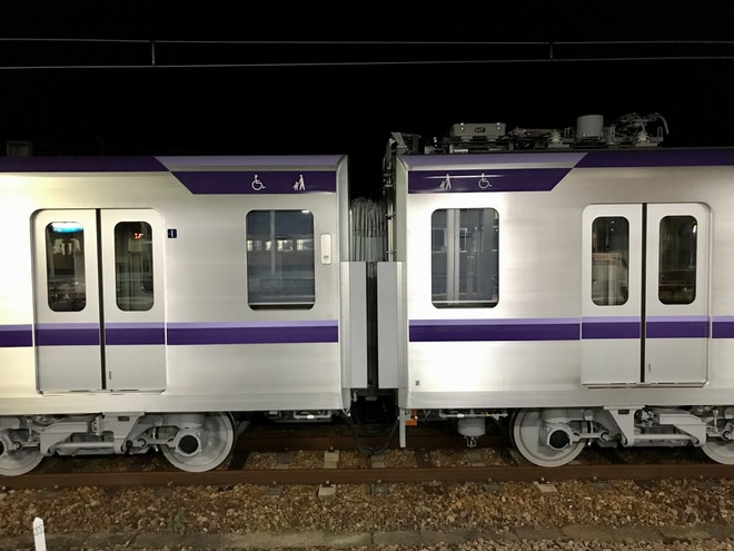 【メトロ】半蔵門線新型車両18000系18101F甲種輸送を糸崎駅で撮影した写真
