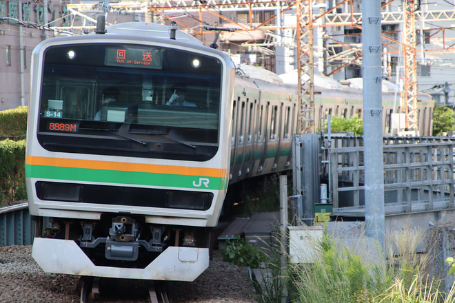 【JR東】E231系コツS-14編成東京総合車両センター出場回送を武蔵小杉駅で撮影した写真