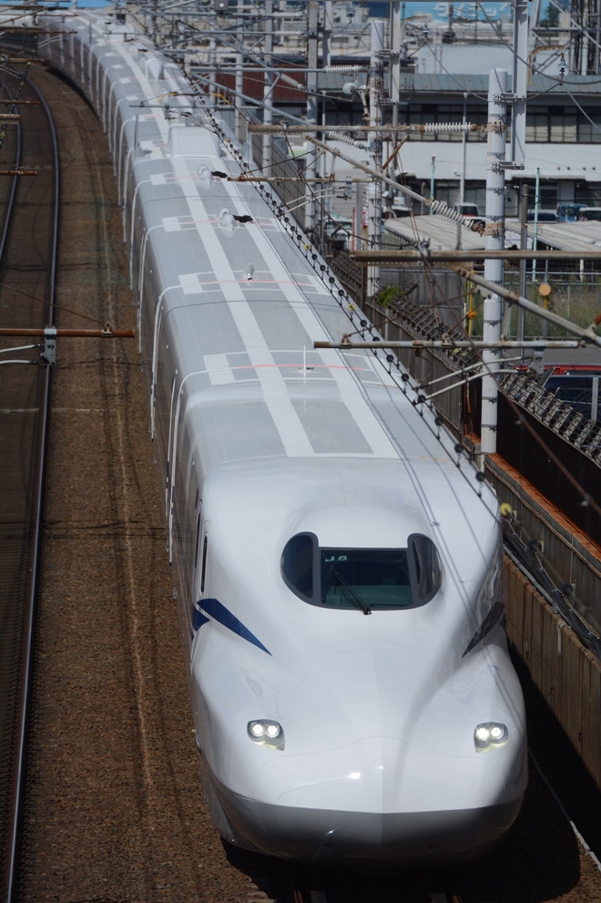【JR海】N700S J8編成試運転を名古屋〜三河安城間で撮影した写真