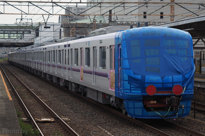 【メトロ】半蔵門線新型車両18000系18101F甲種輸送を大垣駅で撮影した写真