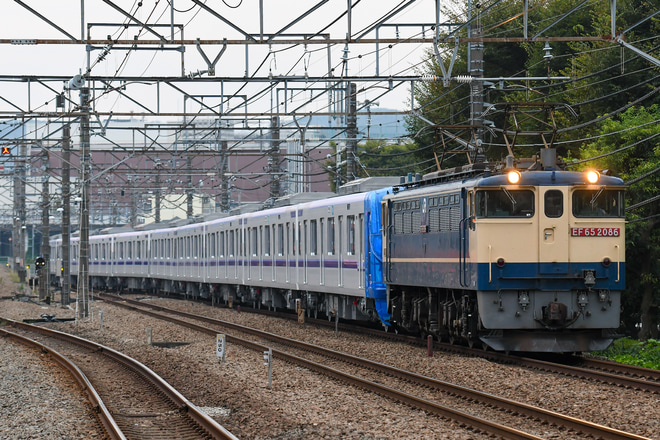【メトロ】半蔵門線新型車両18000系18101F甲種輸送を府中本町駅で撮影した写真