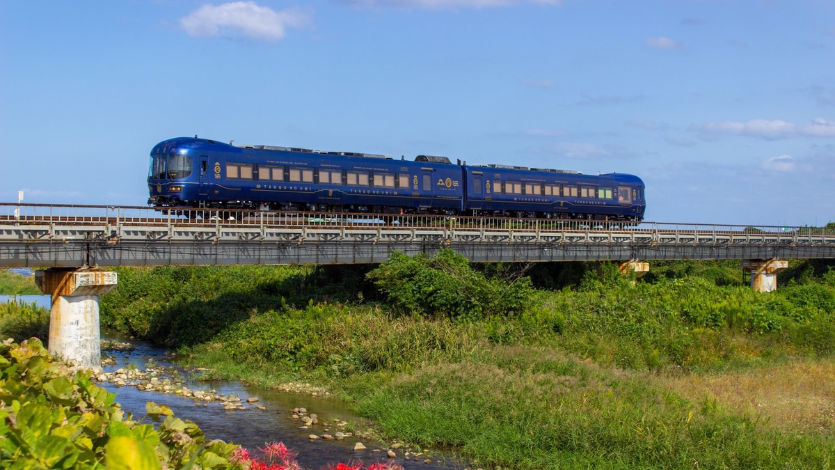 京都丹後】KTR8000形「丹後の海」が後藤総合車両所本所を出場し