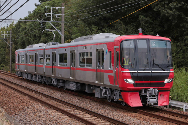 【名鉄】9100系9102F新製試運転実施を富士松〜一ツ木間で撮影した写真